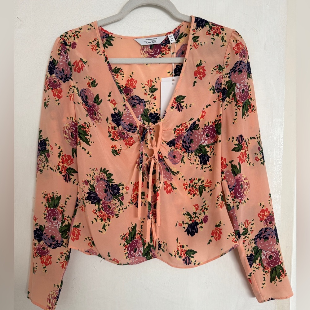& Other Stories 100% Silk floral blouse - size 6, never worn, with original tags